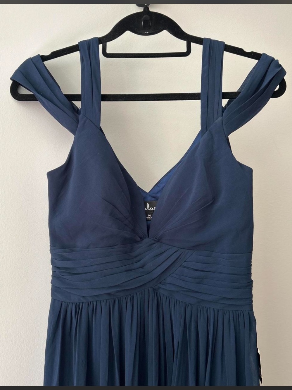 Lulu’s navy Maxi dress with slit
